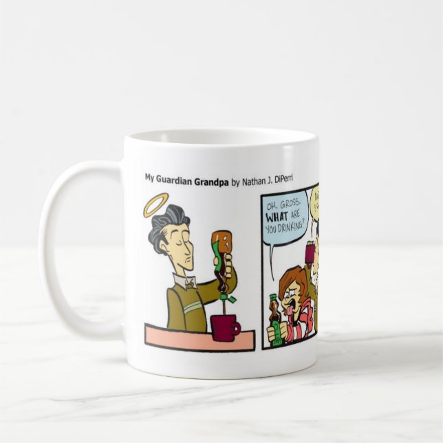 "Mi abuelo del guarda" activa la taza (Izquierda)