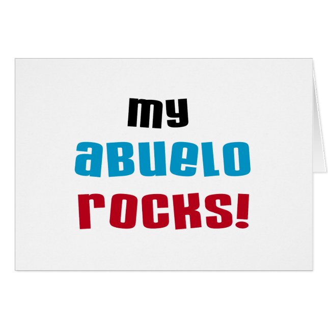 Mi Abuelo Rocks camisetas y regalos (Anverso (Horizontal))