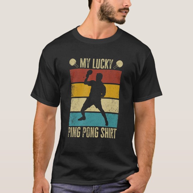 Mi Afortunada Camisa De Ping Pong. Divertido juego (Anverso)