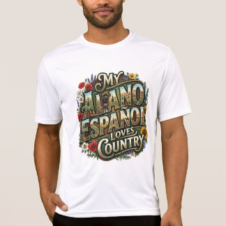 Mi Alano Español Ama Camiseta De Campo