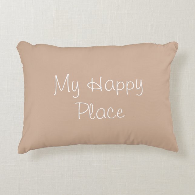 Mi almohada feliz del acento del lugar (Anverso)