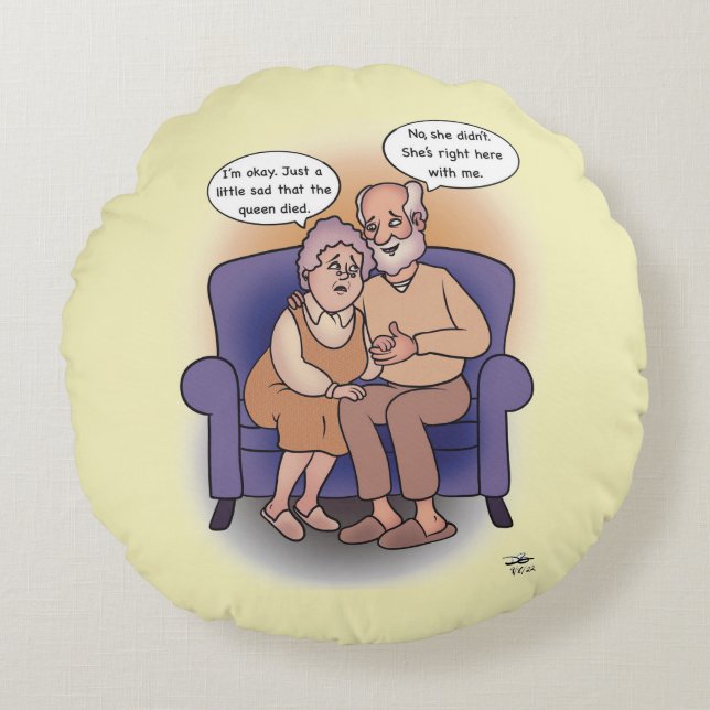 Mi almohada redonda de Reina (Anverso)