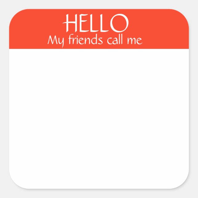 Mi amigo Nombre Etiqueta Pegatina Badge Funny Fies (Anverso)
