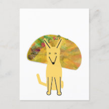Mi amigo y taco, postal
