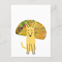 Mi amigo y taco, postal