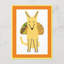 Mi amigo y taco, postal