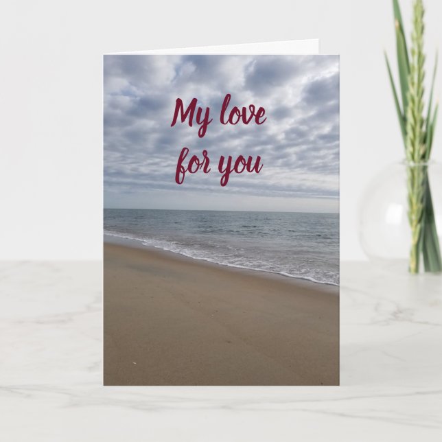 ***MI AMOR ES MÁS PROFUNDO QUE LA TARJETA DE AMOR  (Anverso)