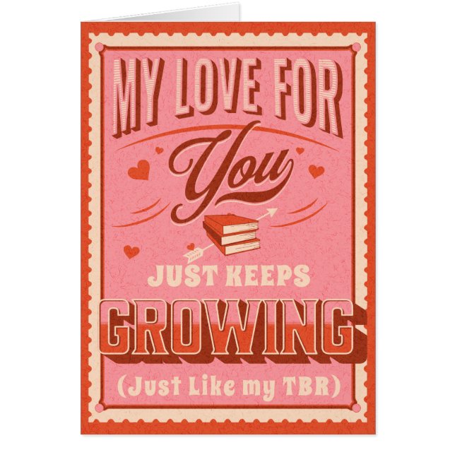 Mi amor por ti sigue creciendo, como mi TBRcar (Frente)