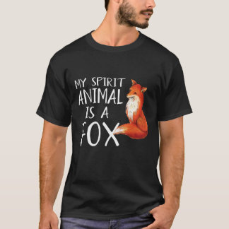 Mi Animal Espiritual Es Una Camiseta De Fox Gracio