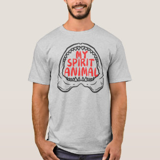 mi animal espiritual gran camiseta de chispas blan