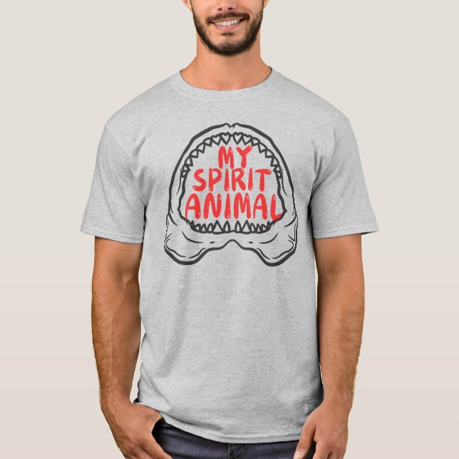 mi animal espiritual gran camiseta de chispas blan (Anverso)