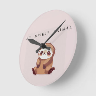 Mi Animal Espiritual — Reloj de Pared de Perezoso