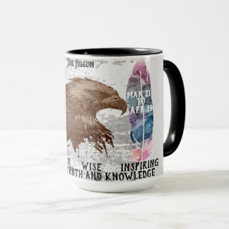 "Mi animal espiritual" Taza de café del halcón