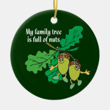 Mi árbol de familia es lleno de ornamento Nuts de