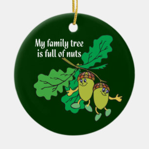 Mi árbol de familia es lleno de ornamento Nuts de