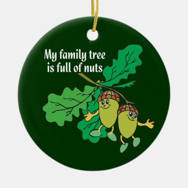 Mi árbol de familia es lleno de ornamento Nuts de (Frente)