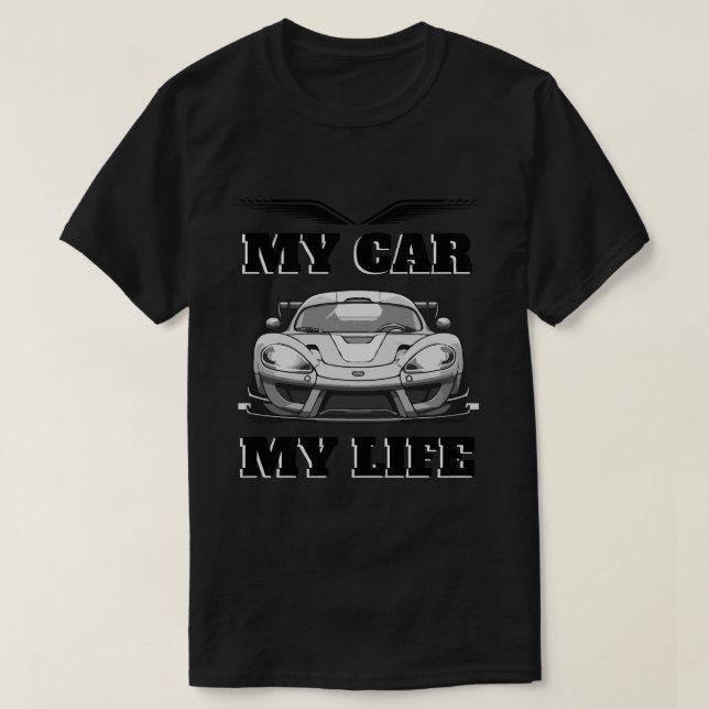Mi auto mi camiseta de mi vida (Diseño del anverso)