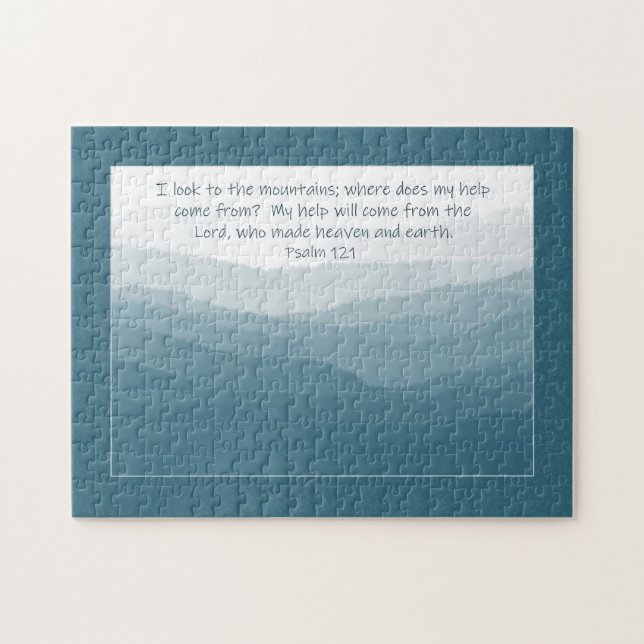 Mi ayuda desde las montañas del rompecabezas de Bl (Horizontal)