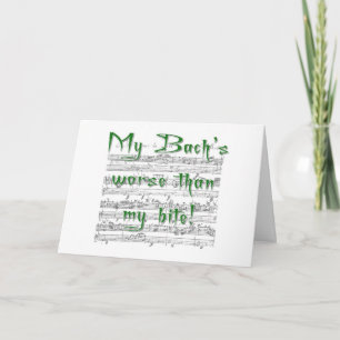 Mi Bach es peor que mi tarjeta de felicitación Bit