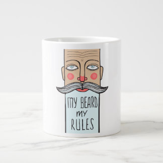 Mi barba, mi taza de café enorme de las reglas