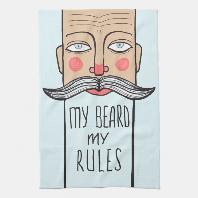 Mi barba, mis toallas de cocina de las reglas (Vertical)