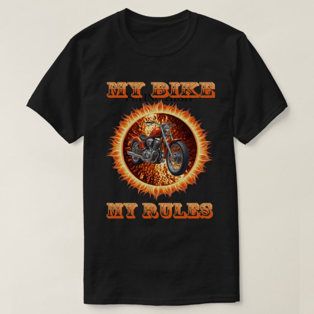 Mi Bicicleta Mi Regla Camiseta Personalizada (Diseño del anverso)