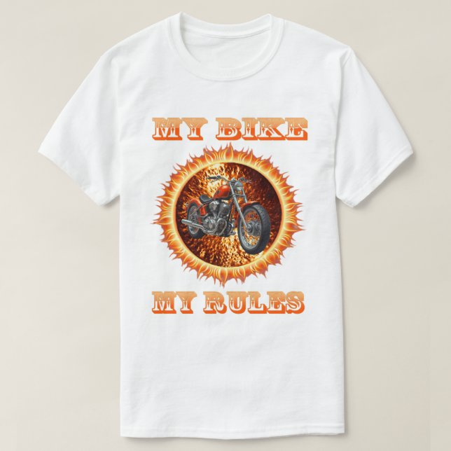 Mi Bicicleta Mis Reglas Camiseta Personalizada (Diseño del anverso)