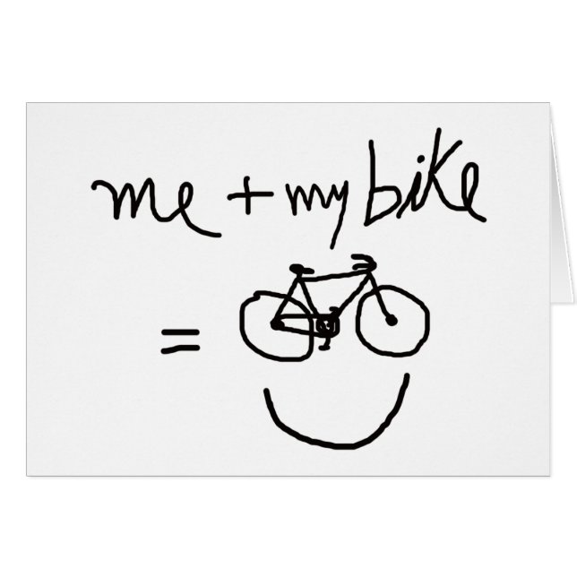 mi bicicleta y yo = felicidad (Anverso (Horizontal))