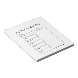 Mi bloc de notas de plan de comidas semanal – Mini
