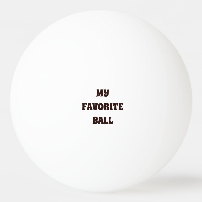 MI BOLA DE PING-PONG PREFERIDA DE LA BOLA (Anverso)