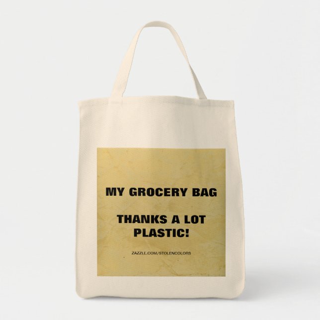 MI BOLSA DE COMESTIBLES - MUCHAS GRACIAS PLÁSTICO! (Frente)