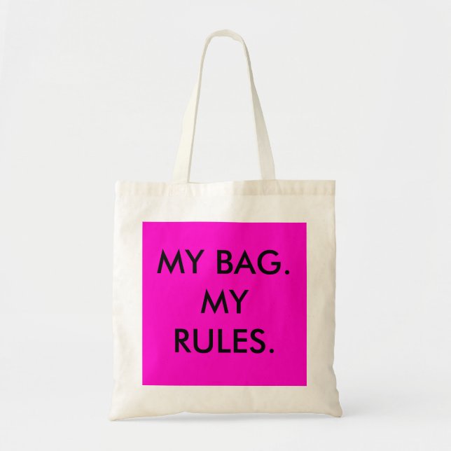 MI BOLSO, MI bolso de las REGLAS (Frente)
