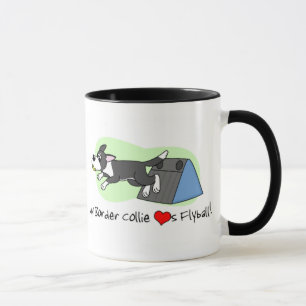 Mi border collie ama la taza de Flyball
