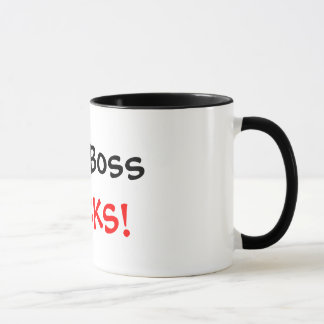 ¡Mi Boss CHUPA! Taza de café
