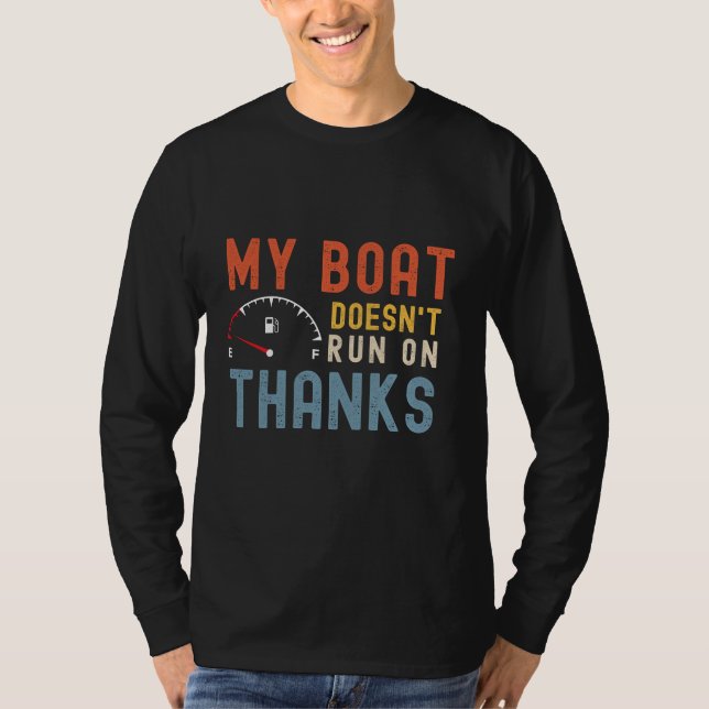 Mi bote no corre con camiseta de agradecimiento (Anverso)