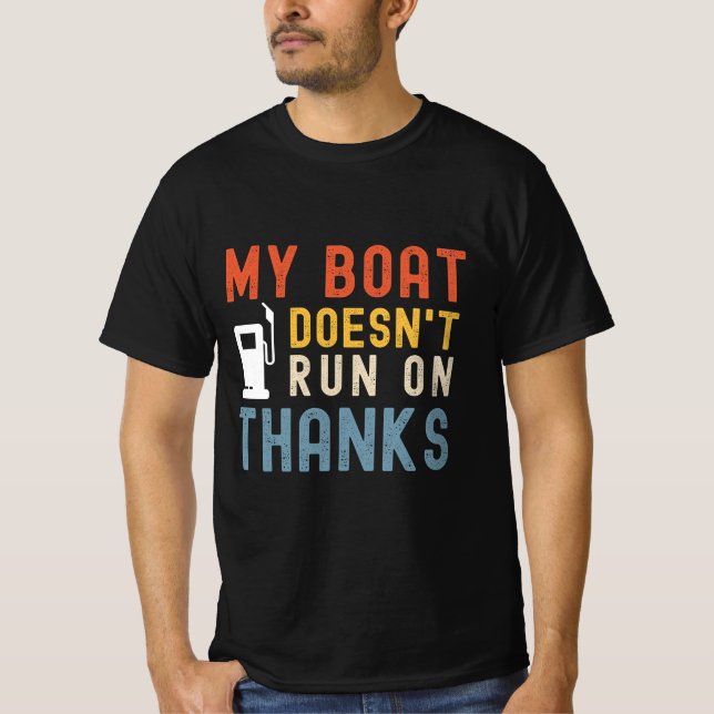 Mi bote no corre con camiseta de agradecimiento (Anverso)