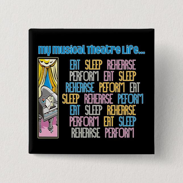 Mi botón de la vida del teatro musical (Anverso)