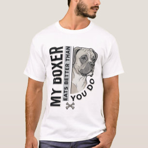 Mi Boxer Come Mejor Que Tú Camiseta Amante de los 