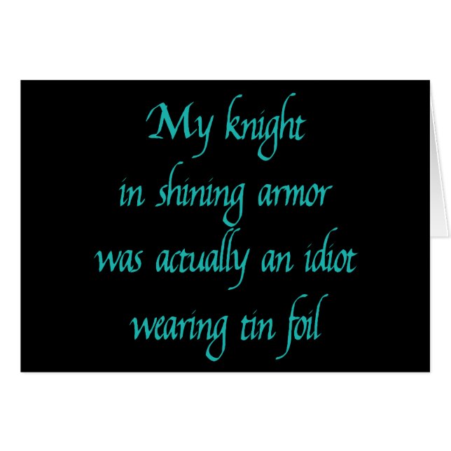 Mi caballero en armadura brillante (Anverso (Horizontal))