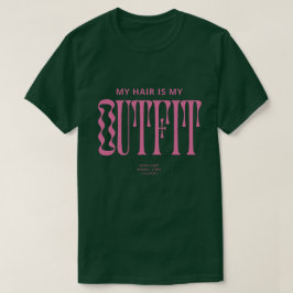 "Mi Cabello es Mi Outfit" Camiseta Gráfica de Amor