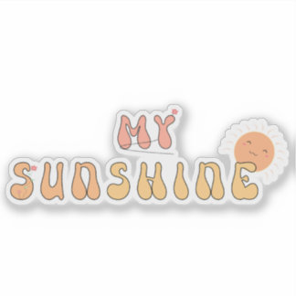 Mi calcomanía de vinilo Sunshine