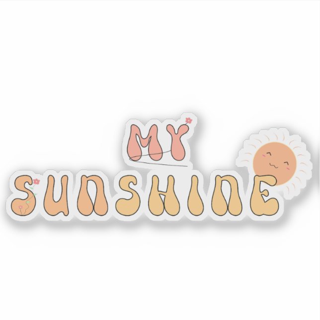 Mi calcomanía de vinilo Sunshine (Anverso)