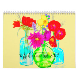 Mi calendario 2019 adornado con las flores