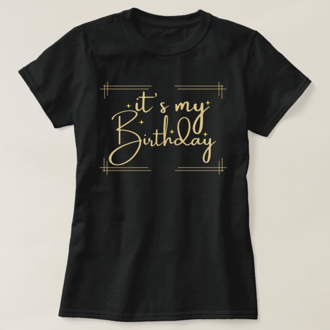 Mi Camisa De Cumpleaños, Camisa De Cumpleaños Para (Diseño del anverso)