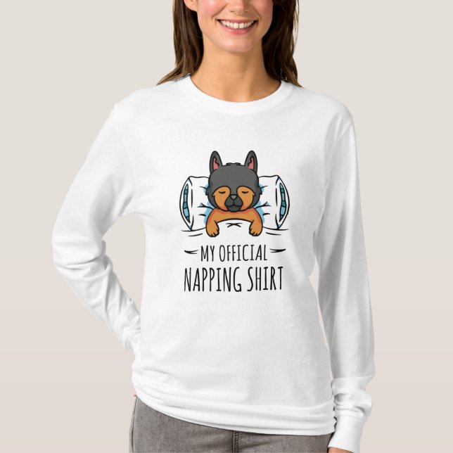 Mi camisa oficial de dormir con Perro dormido (Anverso)