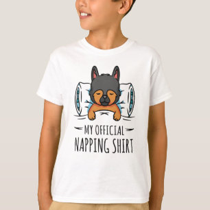 Mi camisa oficial de dormir con Perro dormido