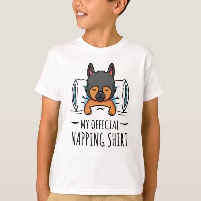Mi camisa oficial de dormir con Perro dormido (Anverso)