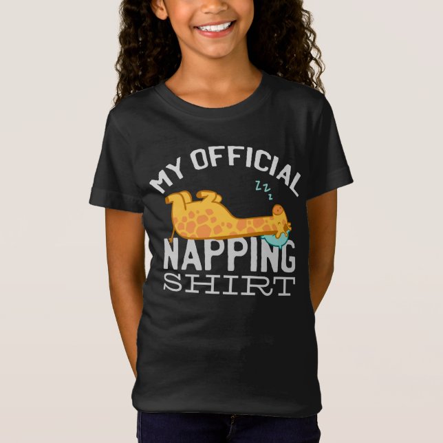Mi camisa oficial de dormir la siesta - Giraffe pe (Anverso)