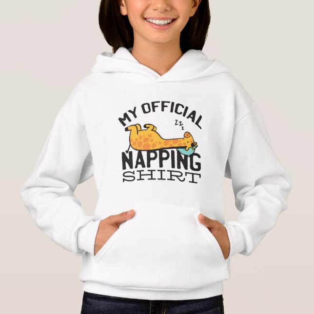 Mi camisa oficial de dormir la siesta - Giraffe pe (Anverso)