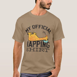 Mi camisa oficial de dormir la siesta - Giraffe pe